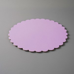 Square Scalloped Tall Cake Box Purple (6)