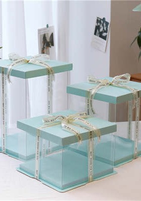 निळा केक बॉक्स (12)