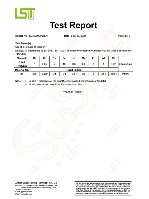 Certifikimi i pllakës së tortës1